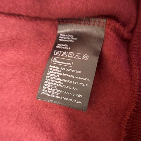 Sex Education x H&M Dolphins Jacket Mens M Bomber Jacket Red Polyester Vest NWT - Picture 4 of 5